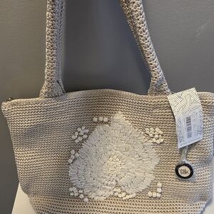 BRAND NEW The Sak Beige Crochet Tote